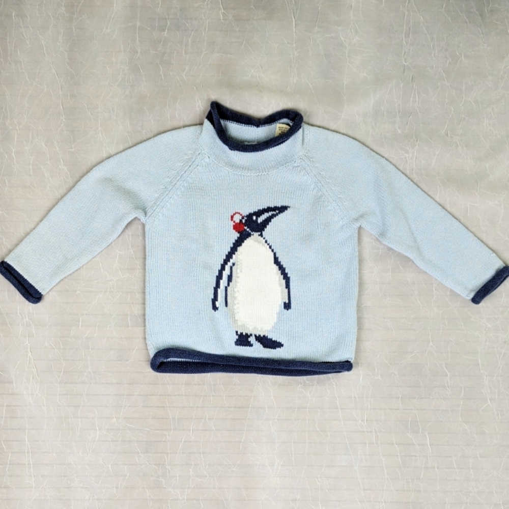 L.L. Bean Vintage Roll Neck Penguin Sweater